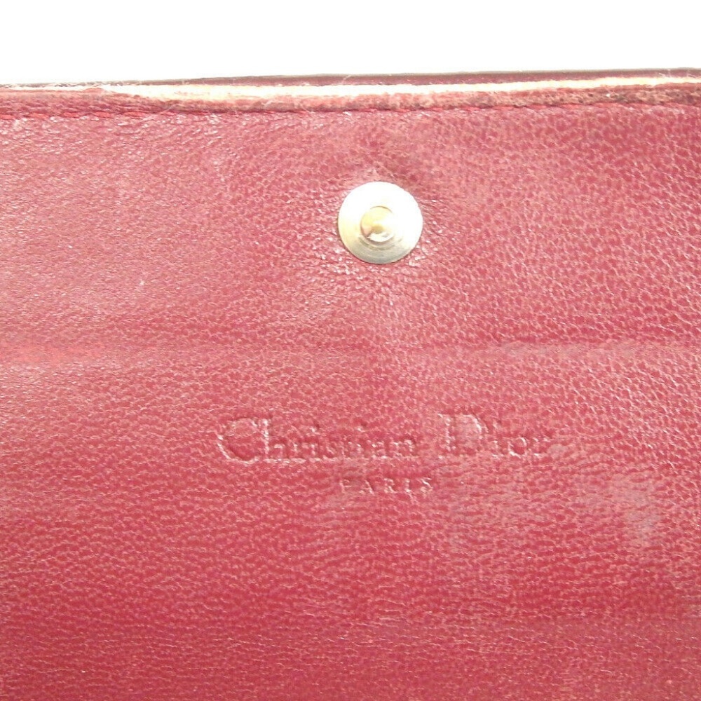 Christian Dior trot Patent leather Bordeaux Wallet - Picture 7 of 7